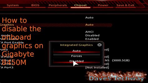 How to Disable Integrated Graphics in Motherboard .